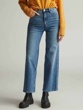 Everlane the Way High Wide Leg Flare Jeans Size 23